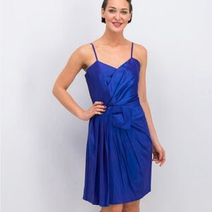 7186 * Calvin Klein Shimmer Cocktail Dress Blue Purple Size 8